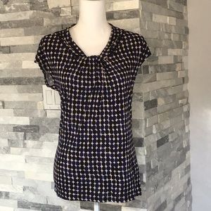 Banana Republic Blue Geometric Top Size XS